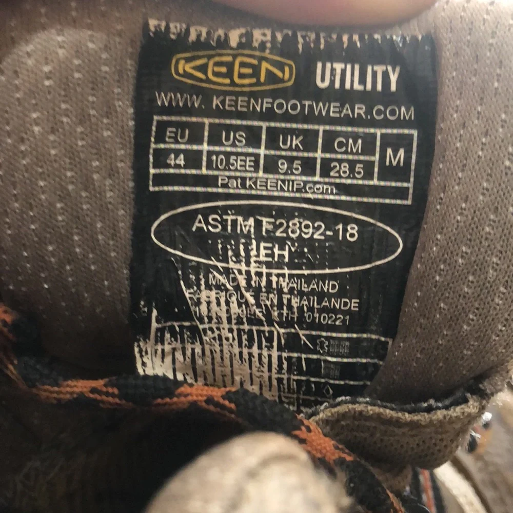 Keen Brown and Orange Men's Waterproof Hiking Boots